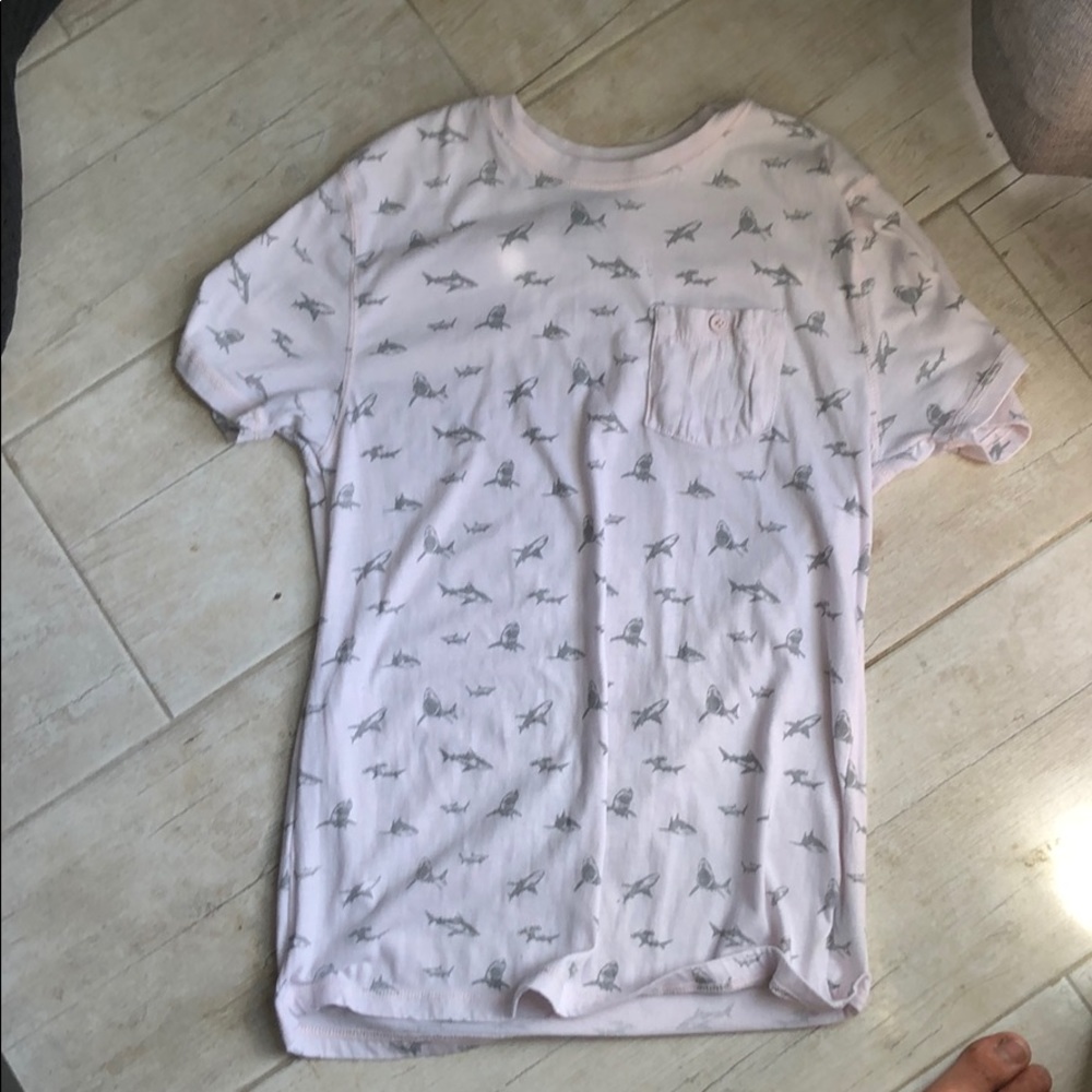 Men’s Pink shark shirt